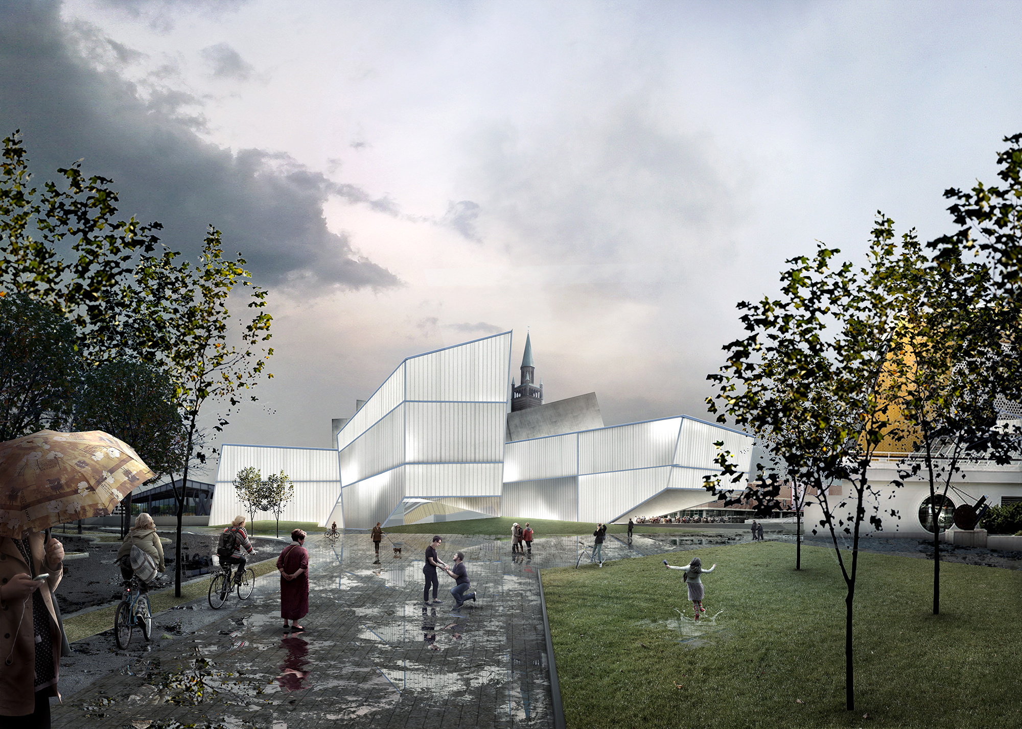 Architecture, Student work, titled Berlin City of Ghosts