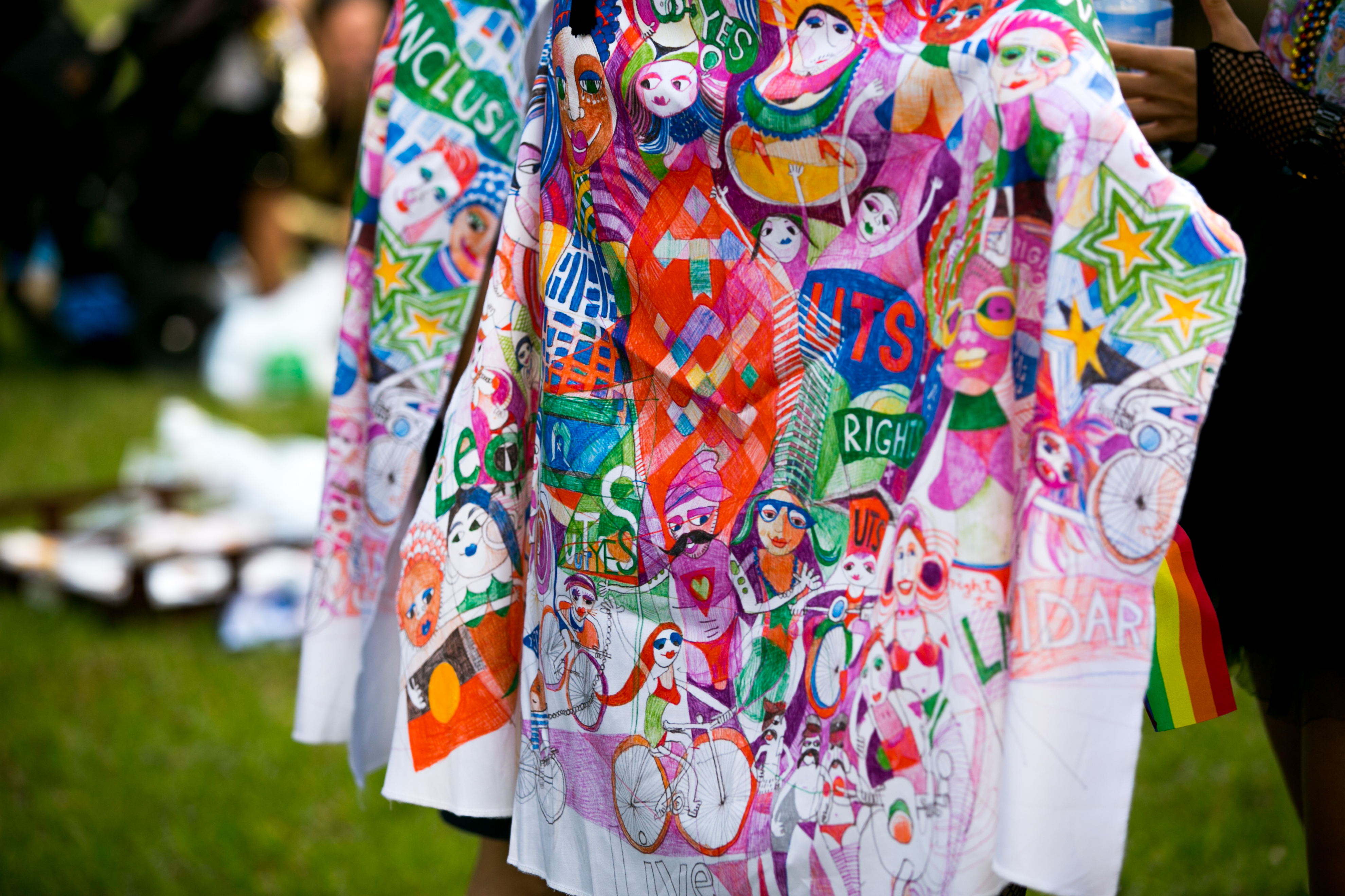 UTS Mardi Grad parade cape.