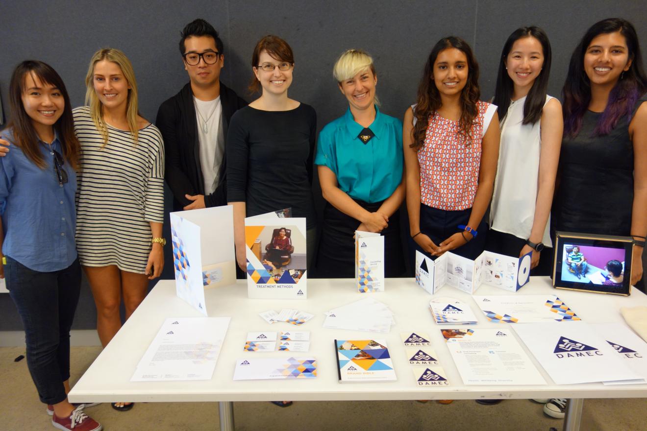 DAMEC and the team of Visual Communication students