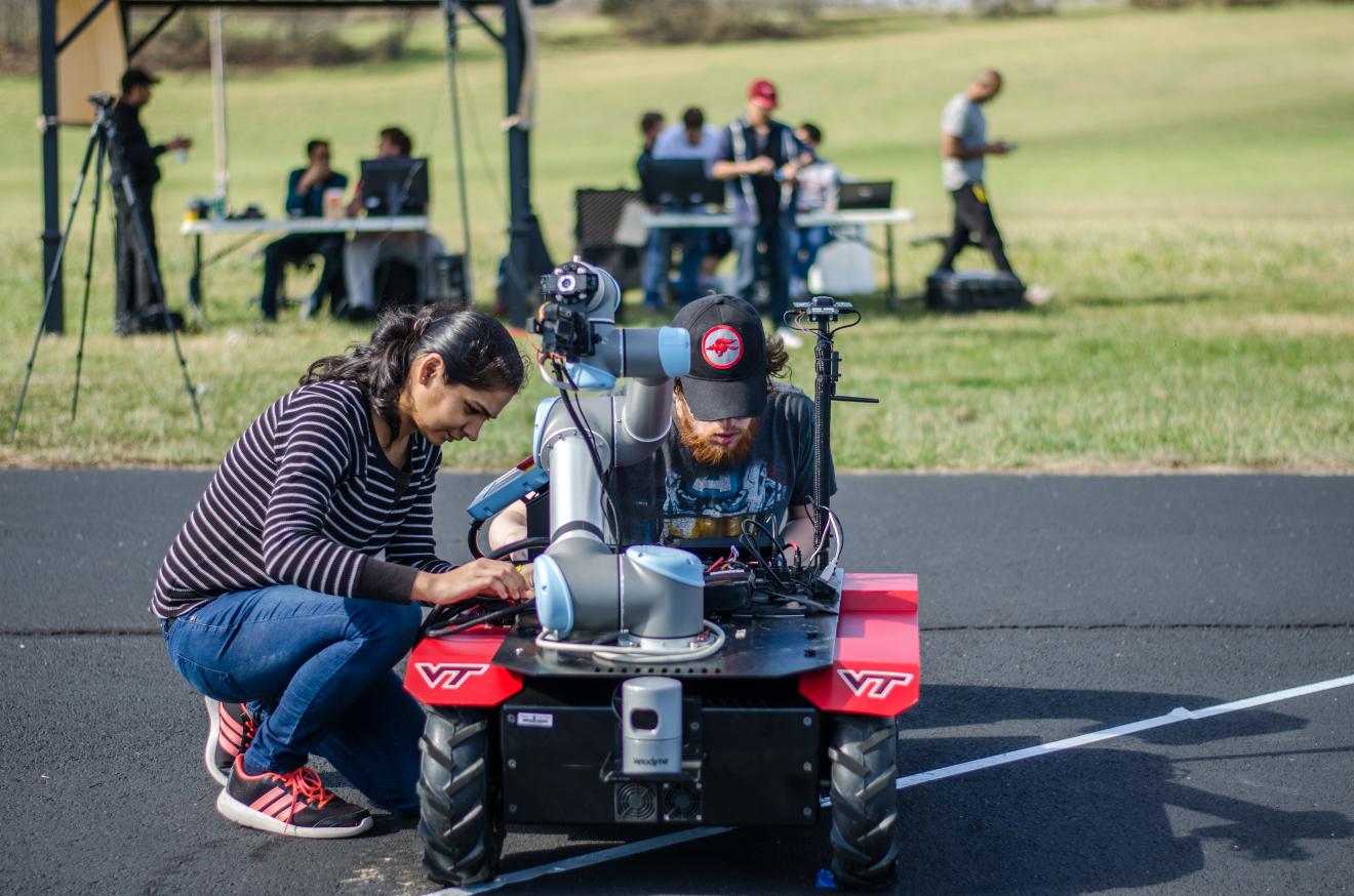 Ground field testing on campus