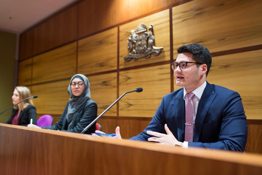UTS Law students in moot courts