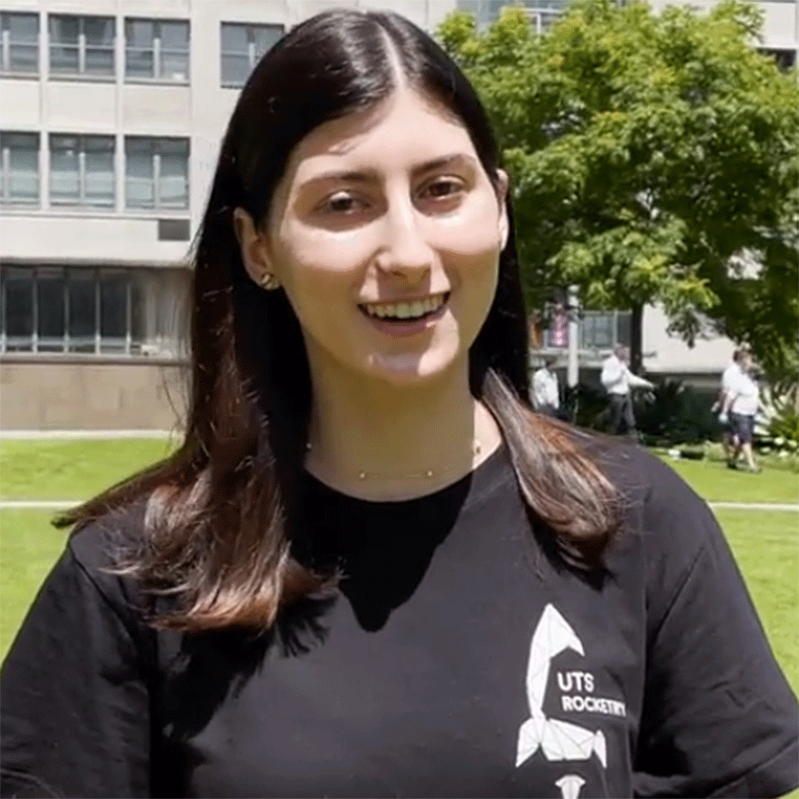 Portrait of Elena Viatos - Mechanical Lead, UTS Rocketry Team