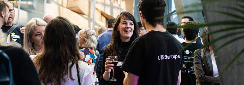 Students and alumni networking at the UTS Startups Awards