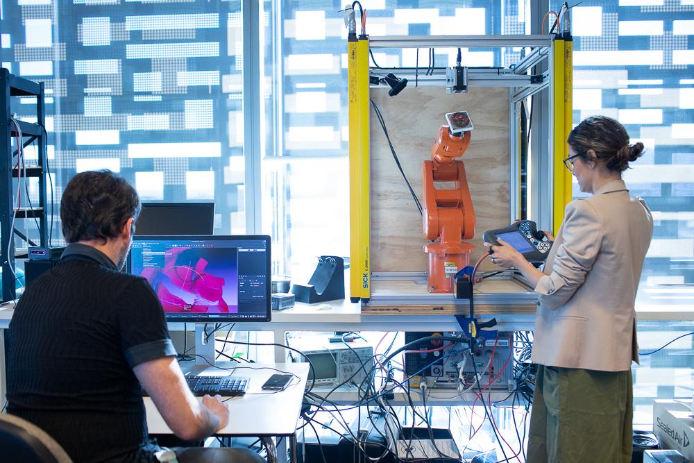 UTS Rapido team operating a 3D printer