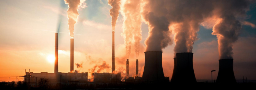 Steelmill emitting pollution