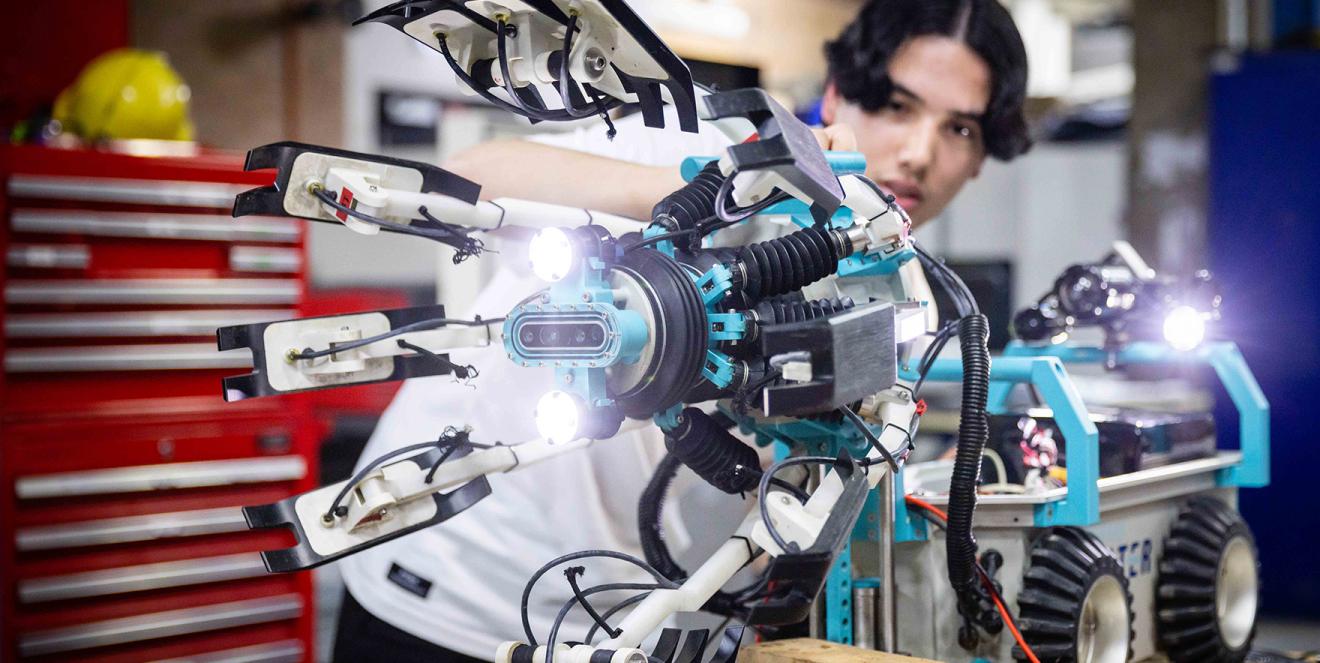 Photo of intelligent robot