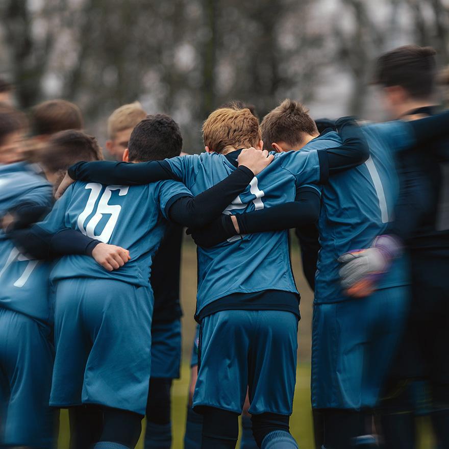 Team huddle