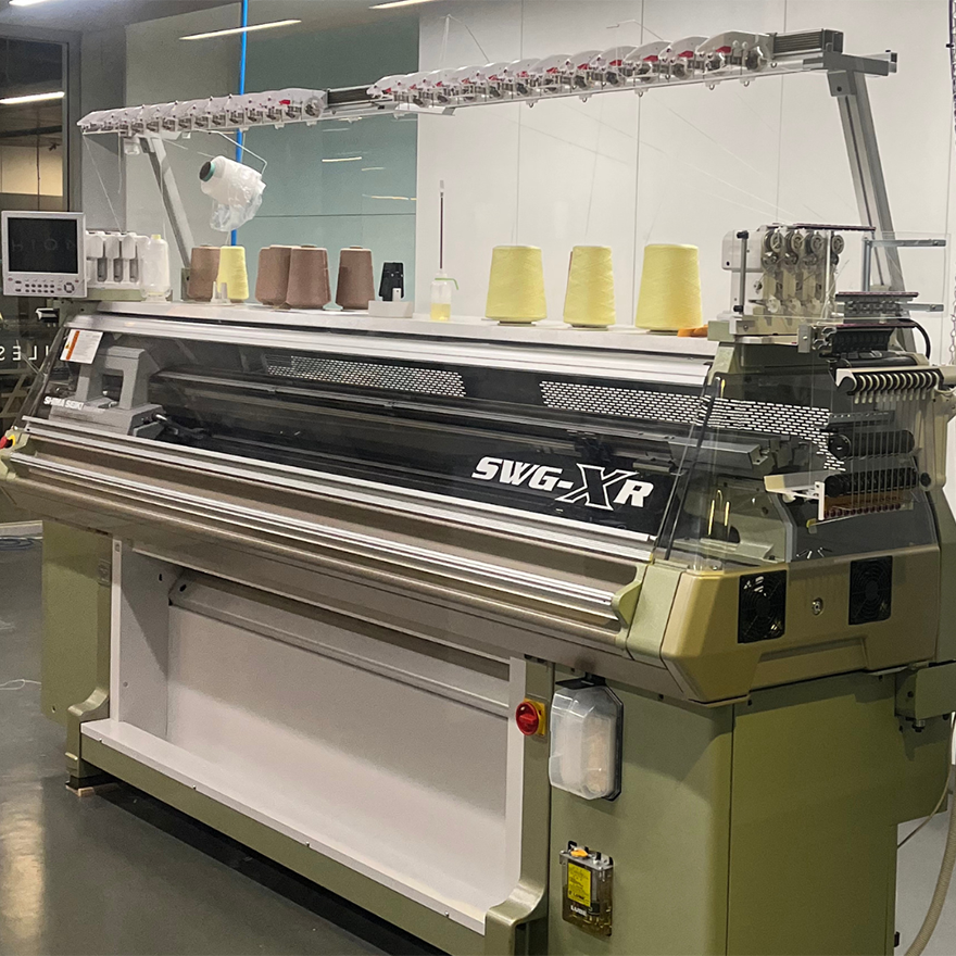 The Shima Seiki Knit Machine in a UTS workshop