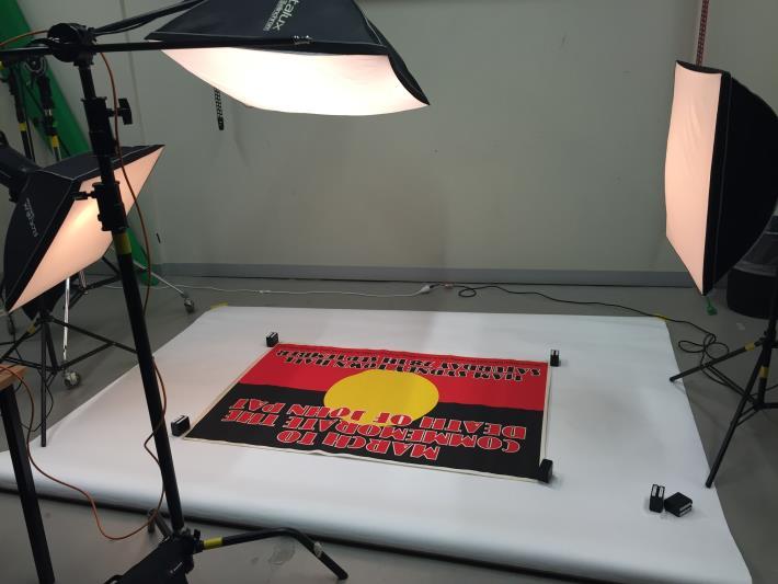 Indigenous data being photographed therefore digitalised for archives