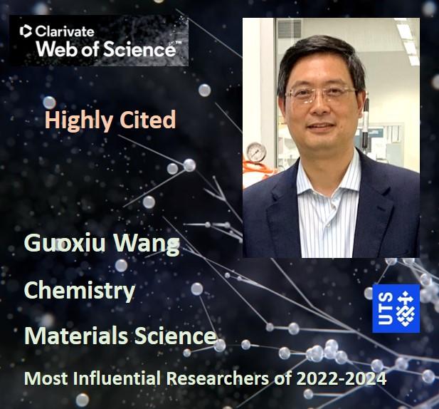 Highly cited Guoxiu Wang, Chemistsry, Materials Science. Most influential researchers of 2022-2024