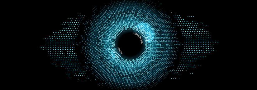 Graphic of computer code in the shape of an eye. Picture Vector Tradition/Adobe Stock
