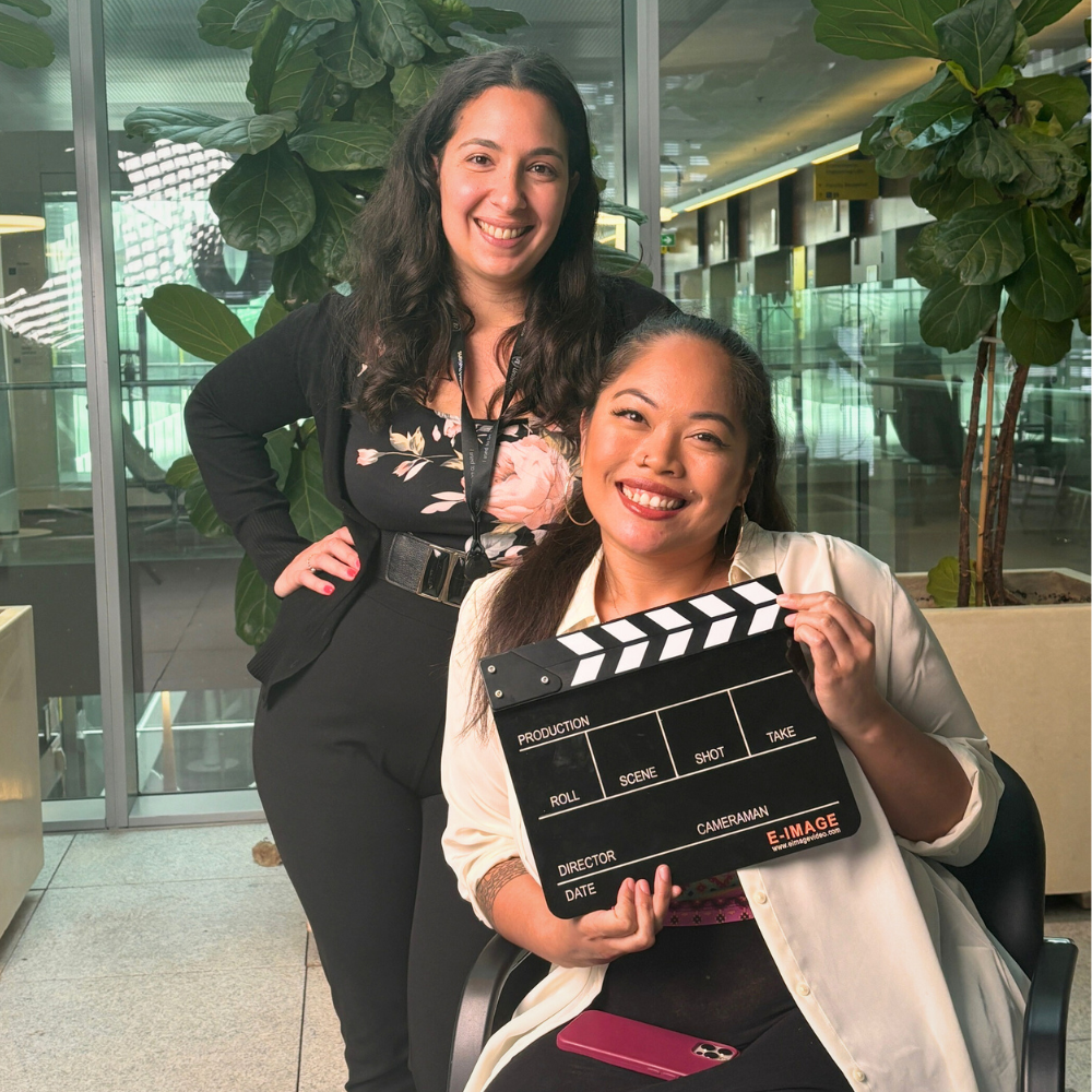 Zozan Balci and Leah Subijano at the Say Our Names documentary filming