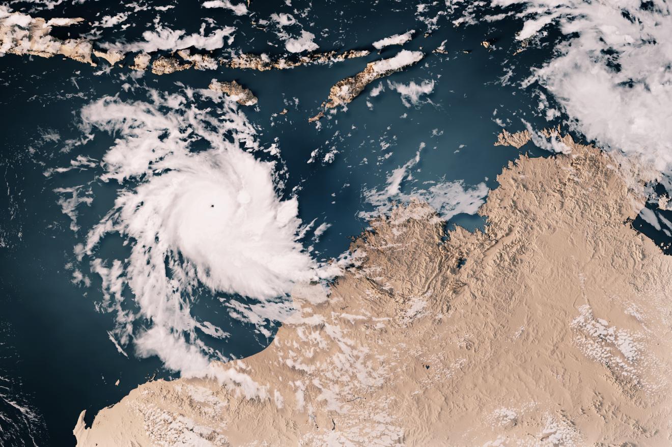 Satellite image over Australia