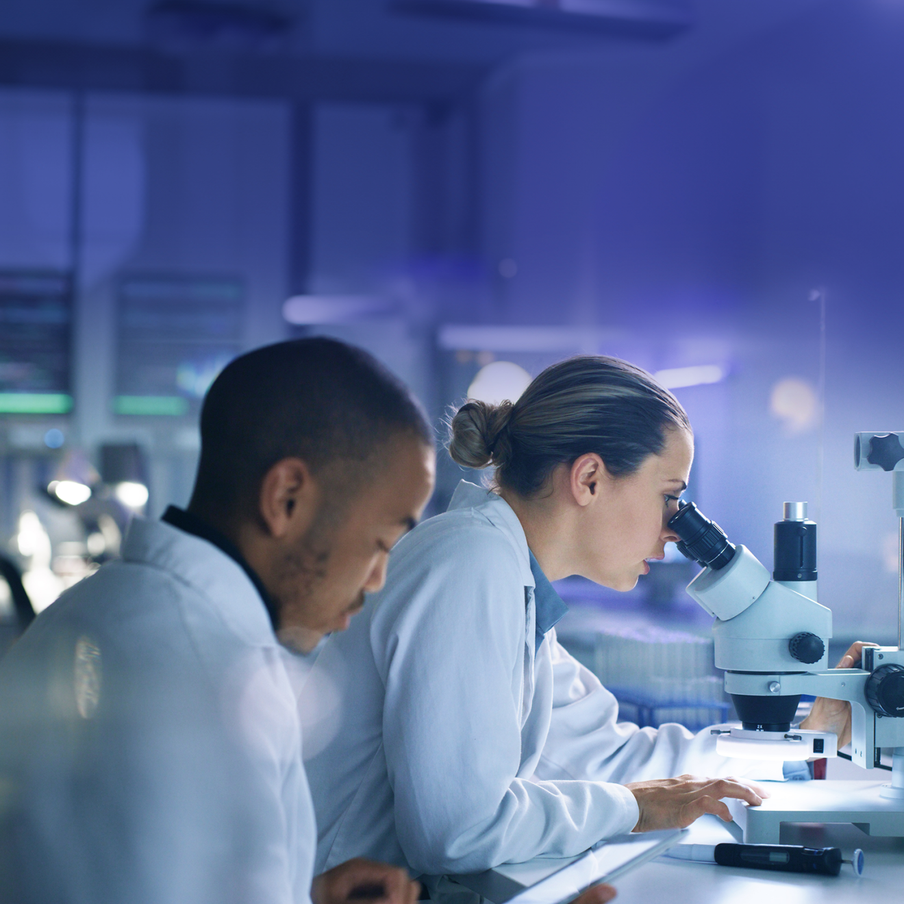 Scientists in a lab.