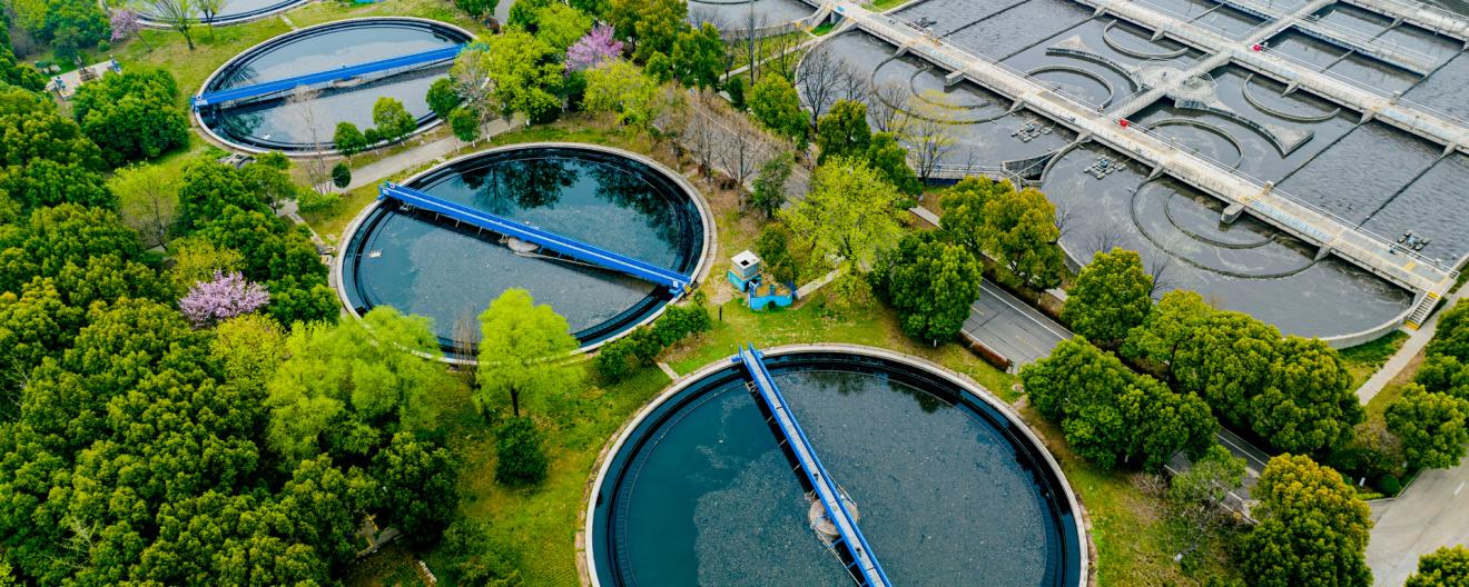 Aerial shot of  Water Innovation Training Centre.