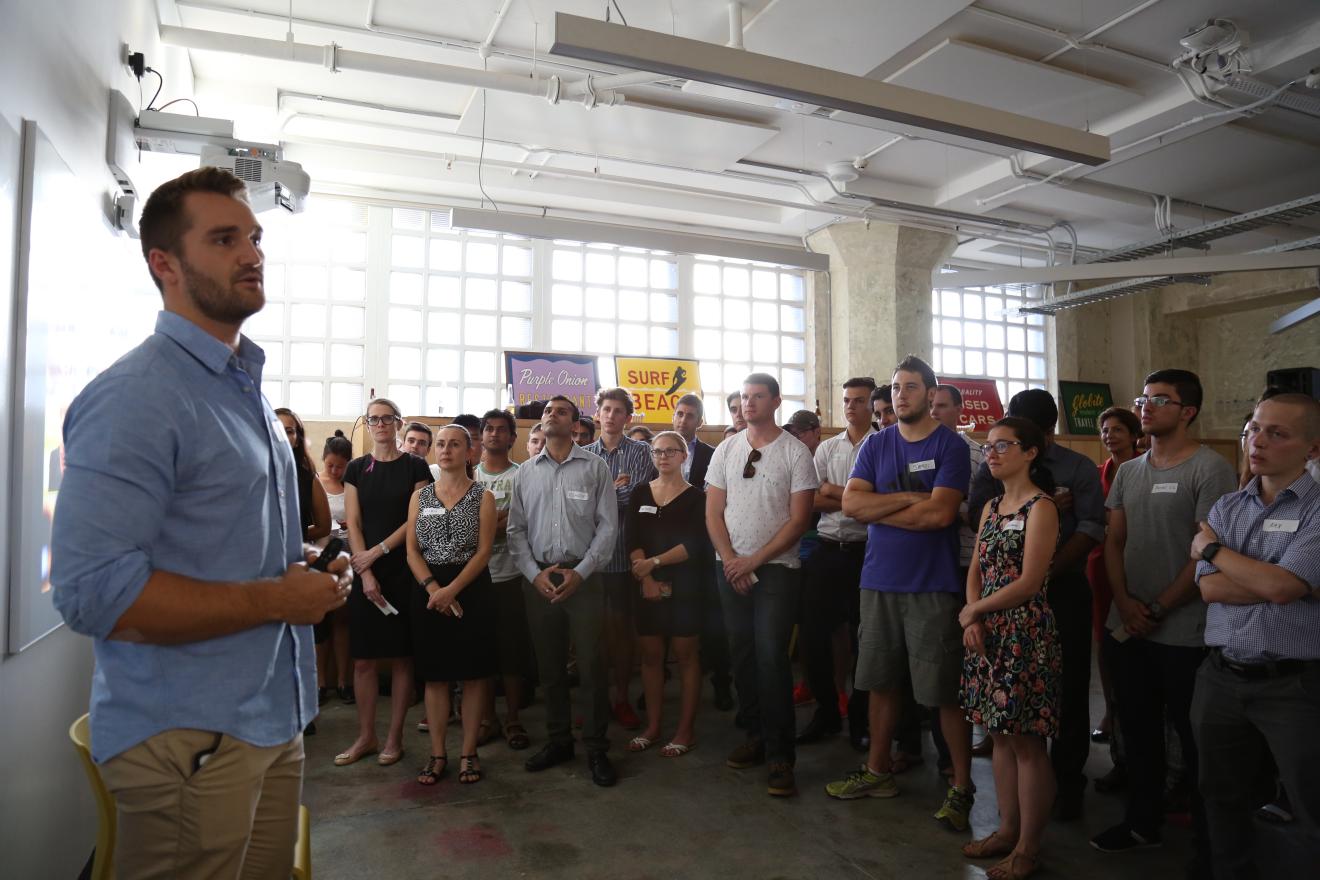 Pat Stanton from Microsoft at The UTS Hatchery, photo by Leah Lucas