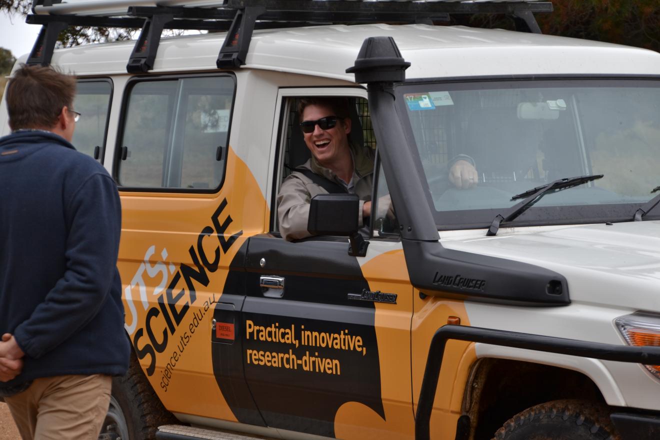 C3's Chris Watson studies native grasslands at Scottsdale field site owned by Bush Heritage Australia