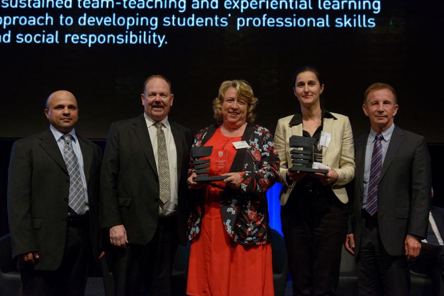 Lisa Andersen and Natalia Nikolova accept their award