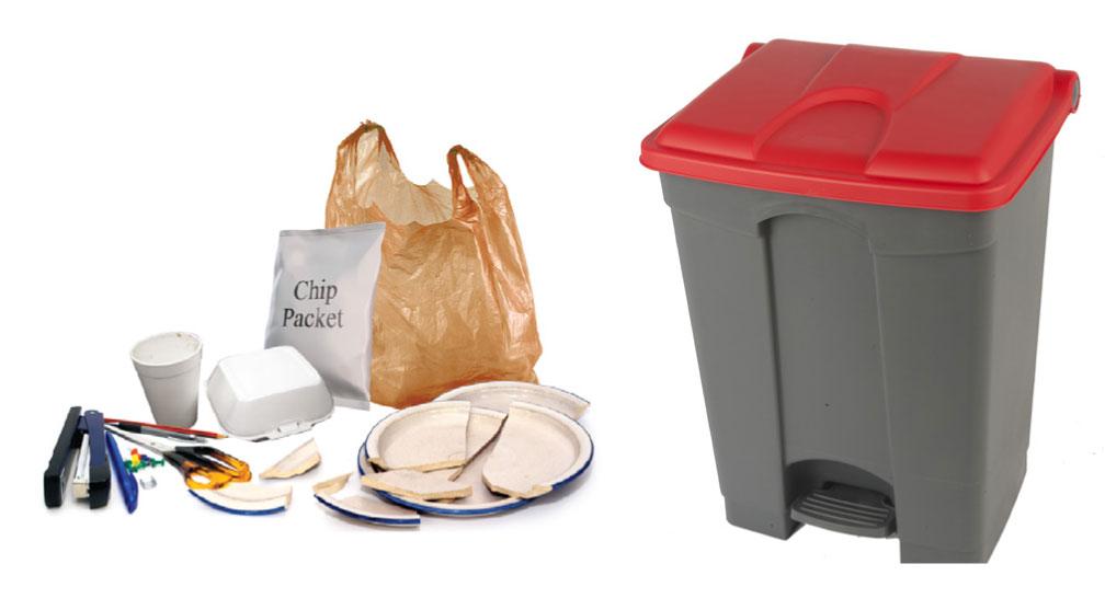Red bin