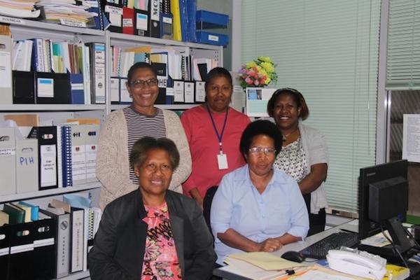 with PNG Nursing Council staff