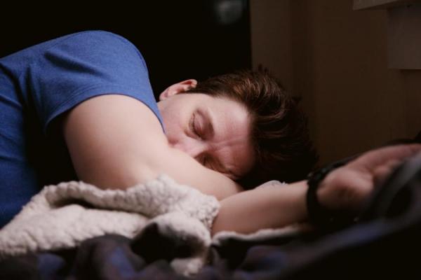 Man unwell lying down