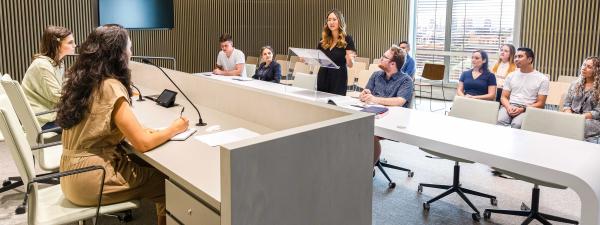 students in moot court