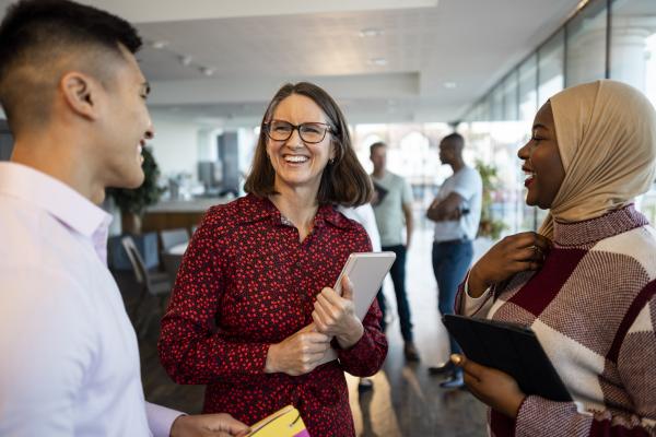 People of different races in the workplace