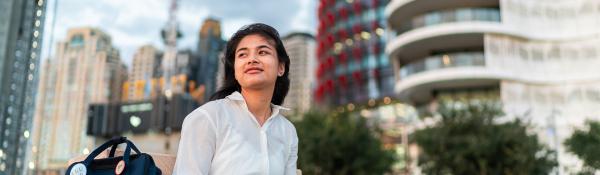 International student at Barangaroo