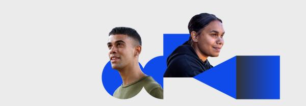 Young aboriginal man and woman