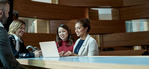 Business meeting with women