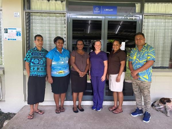 Dr Elizabeth Brogan (UTS) with FNU colleagues
