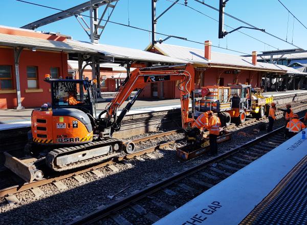 Image of rail workers