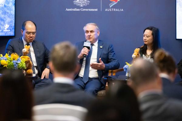 Senator the Hon Don Farrell, Minister for Trade and Tourism, attends a Tourism Australia VIP panel session with Chinese business leaders, to discuss the future of Chinese tourism in Australia