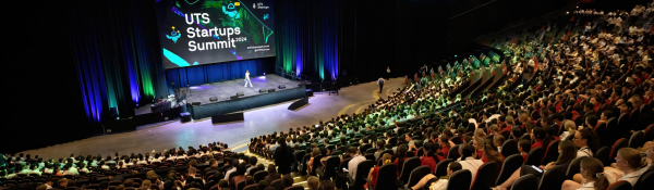 Highschool students at the 2024 UTS Startups Summit at the ICC Sydney.