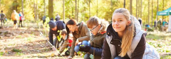 image of young student planting trees