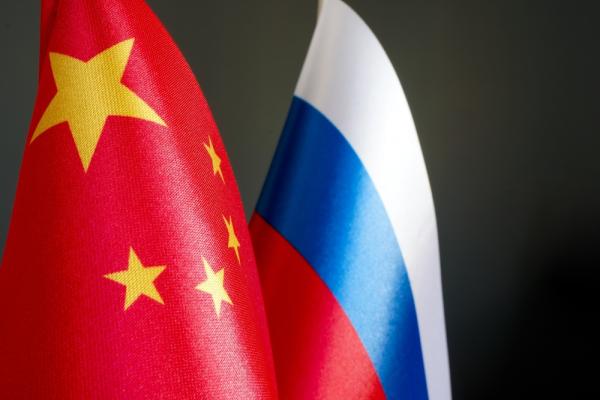 Flags of China and Russia