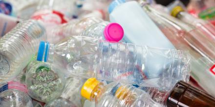 A pile of plastic bottles