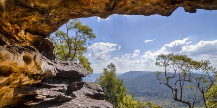 Cave in bushland around Sydney, Australia