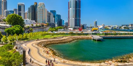 Nawi Cove in Barangaroo district of Sydney - Australia