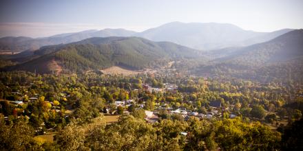 View of regional town