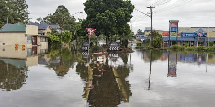 Flooding in Lismore town centre