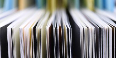close-up of book pages