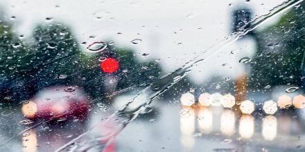 Photo of a NSW road in the rain