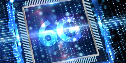 Graphic of 6G chip