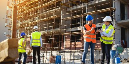 Stock image of a construction site