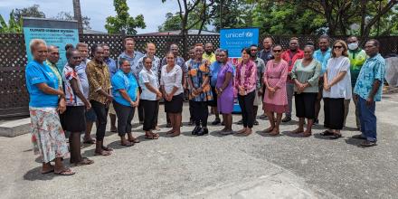 Group photo of UNICEF East Asia Pacific Partnership.