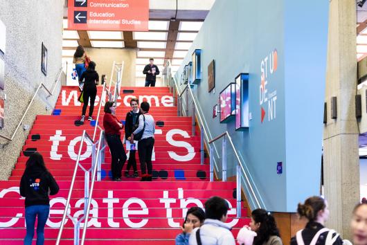 UTS foyer at open day