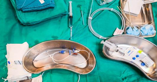 medical equipment on a table