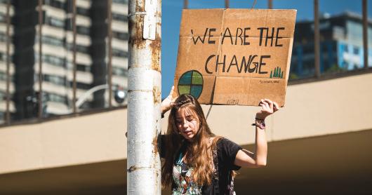 climate protester