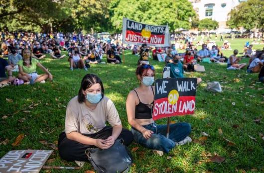 Land rights protest